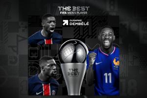 FIFA最佳得票：登贝莱大幅领先，亚马尔姆总分列二三，萨拉赫第六